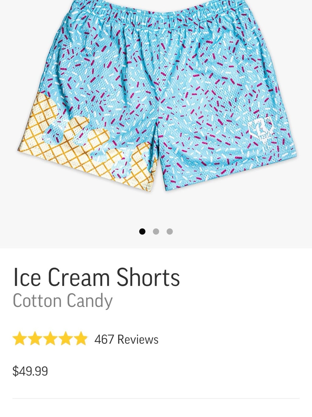 Baseball Lifestyle 101, NWT,  XL Cream Cotton Candy Athletic Shorts - Light Blue